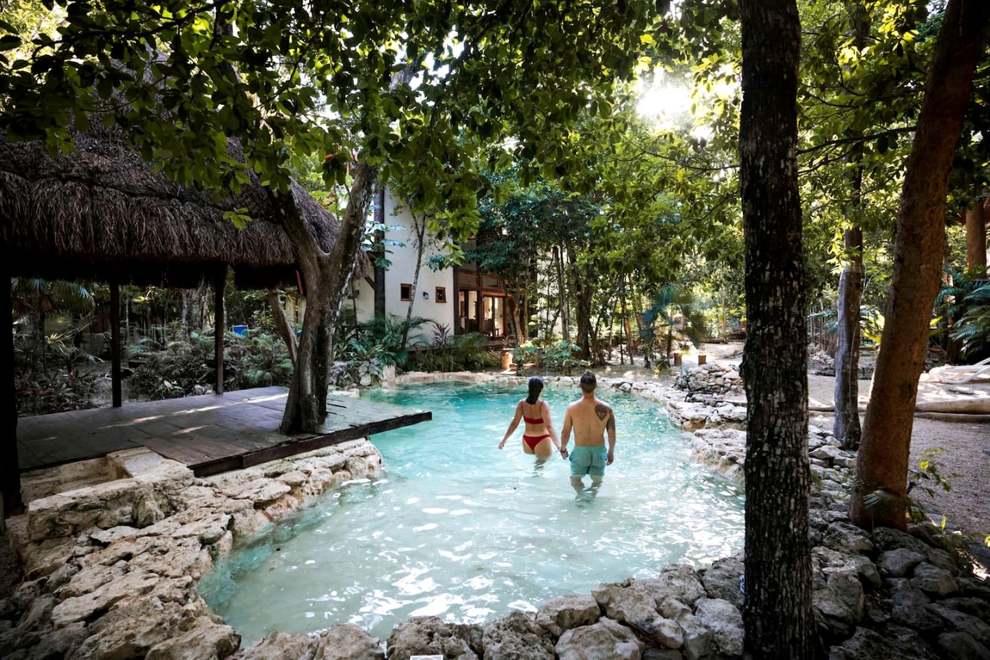 Charming Jungle Villa with Private Jacuzzi near Cenotes in Chemuyil, Quintana Roo