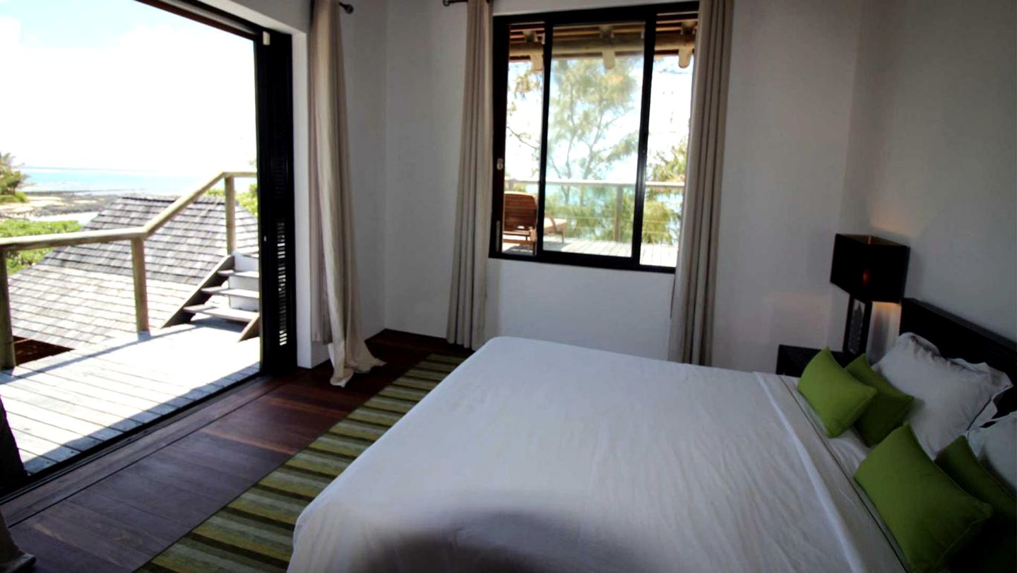 Luxury Oceanfront Villa with Two Private Pools in Poste Lafayette, Mauritius