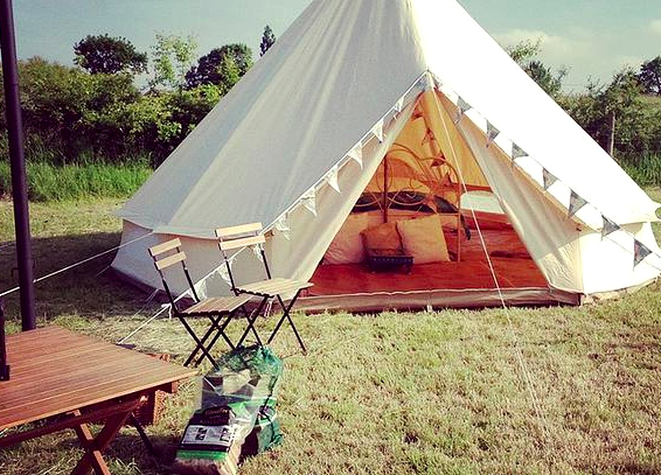 Deluxe Tent Camping on Lake Taveras near Santiago de Los Caballeros, Dominican Republic