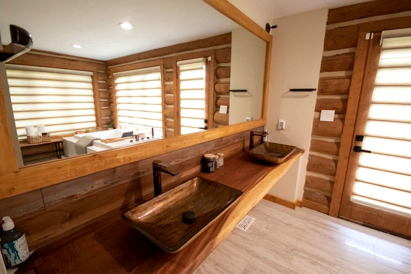 Luxury Montana-Style Log Estate with Private Vineyard & Spa Near Purcellville, VA