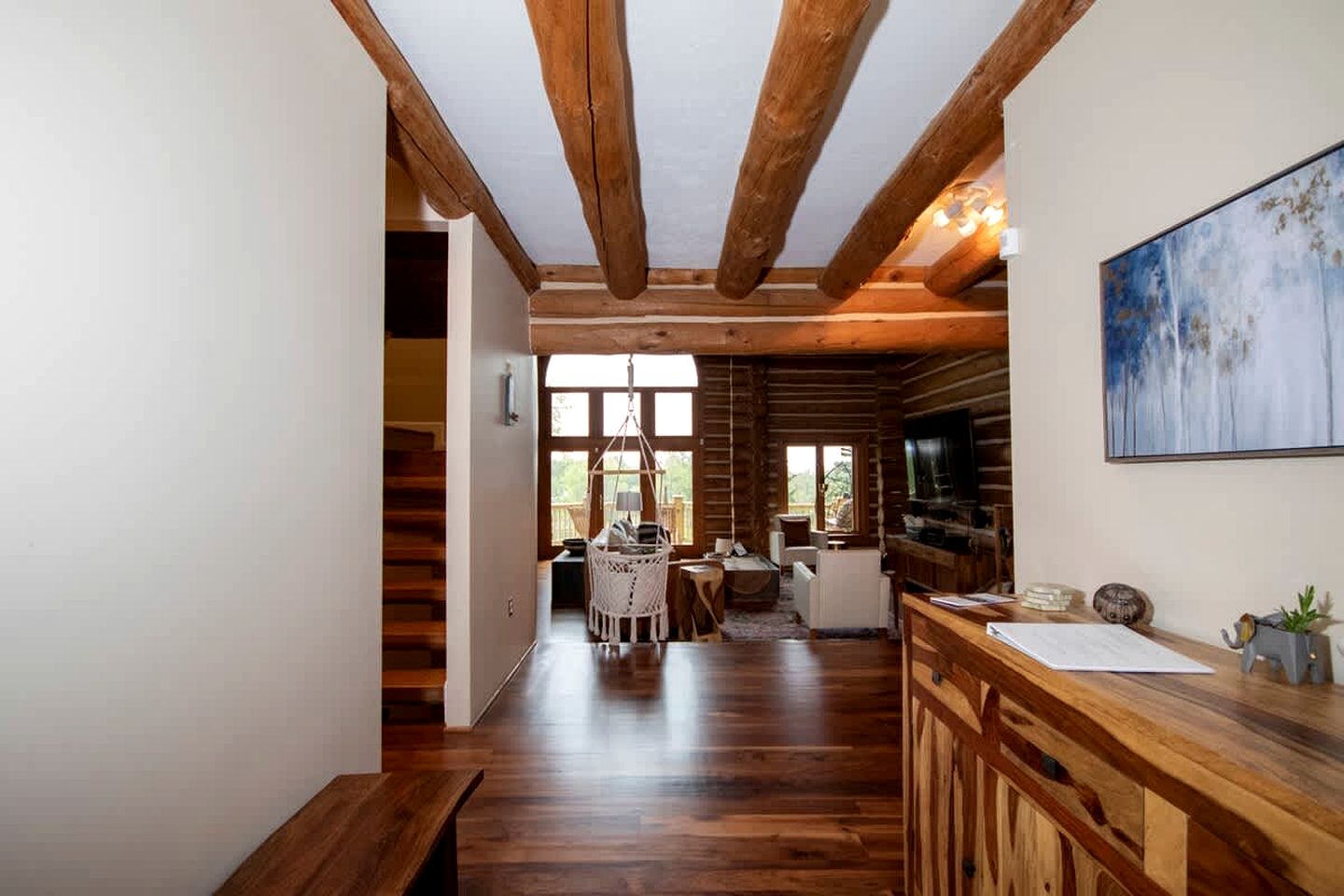 Luxury Montana-Style Log Estate with Private Vineyard & Spa Near Purcellville, VA