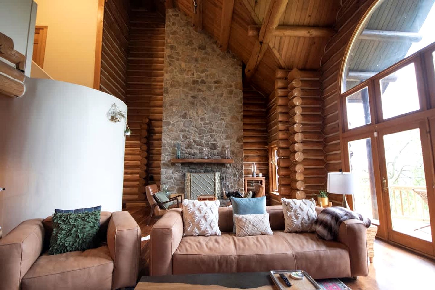 Luxury Montana-Style Log Estate with Private Vineyard & Spa Near Purcellville, VA