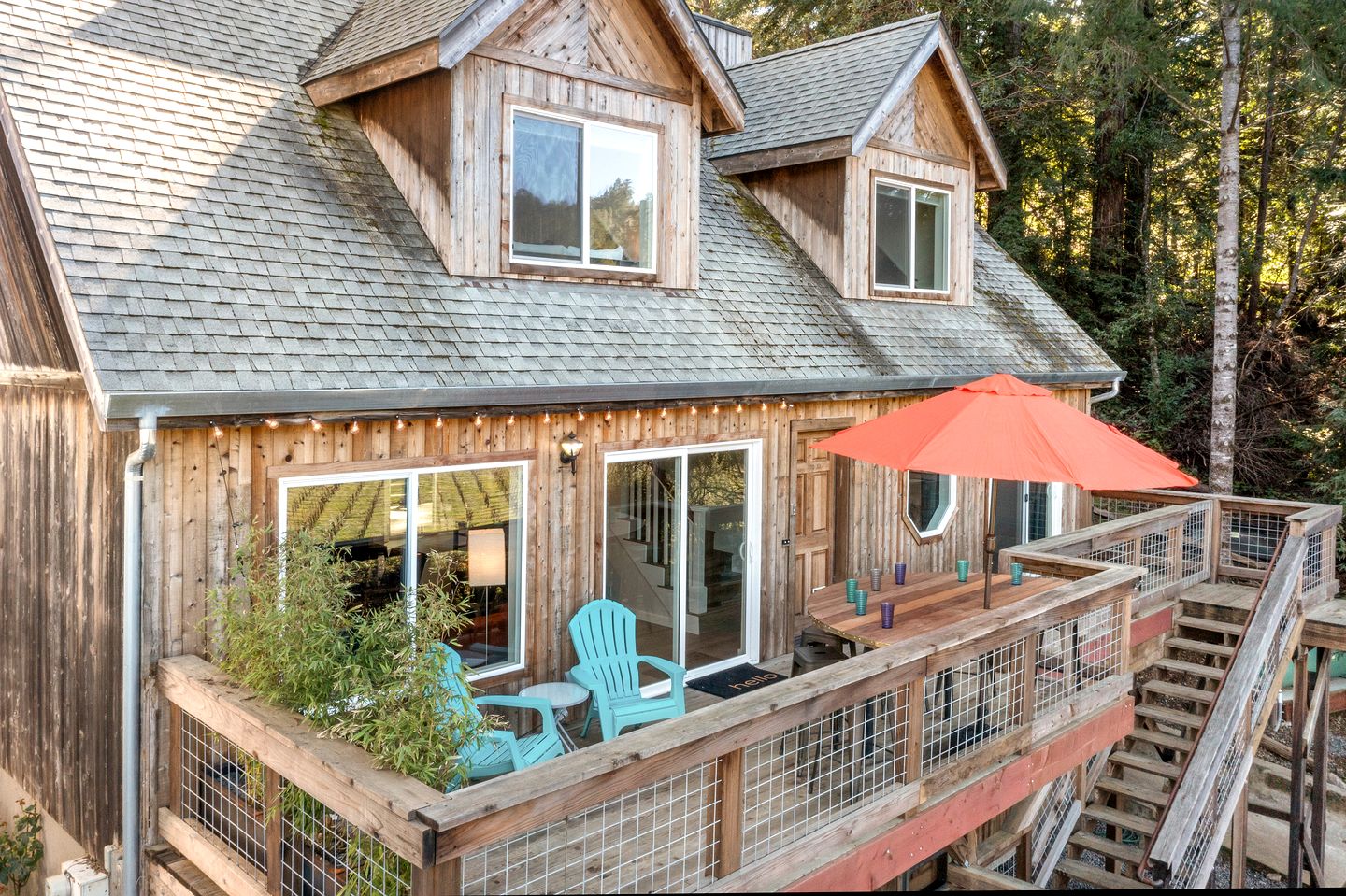 Rustic Modern Cabin with Charmingly Updated Interior in Guerneville, California