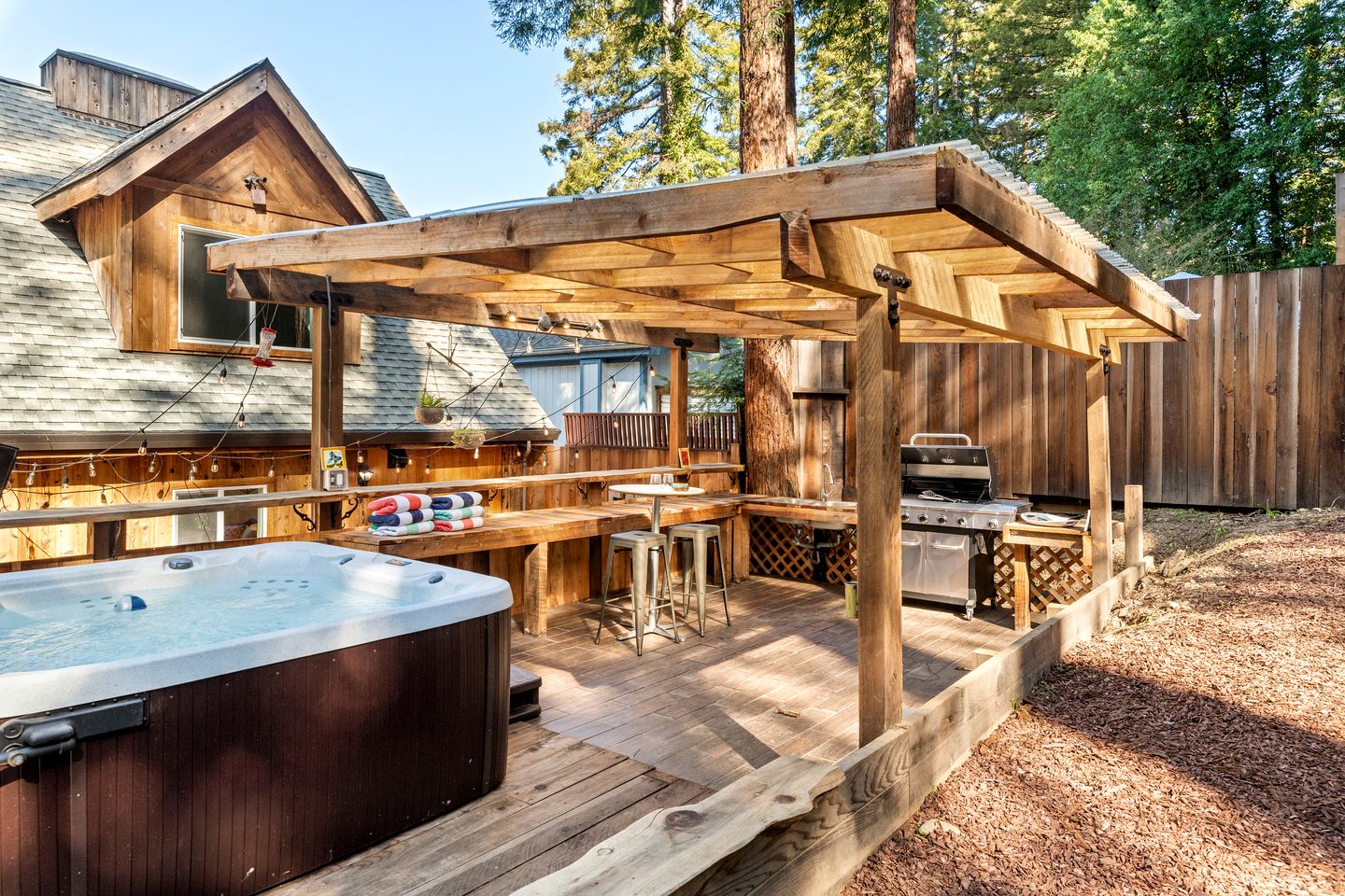 Rustic Modern Cabin with Charmingly Updated Interior in Guerneville, California