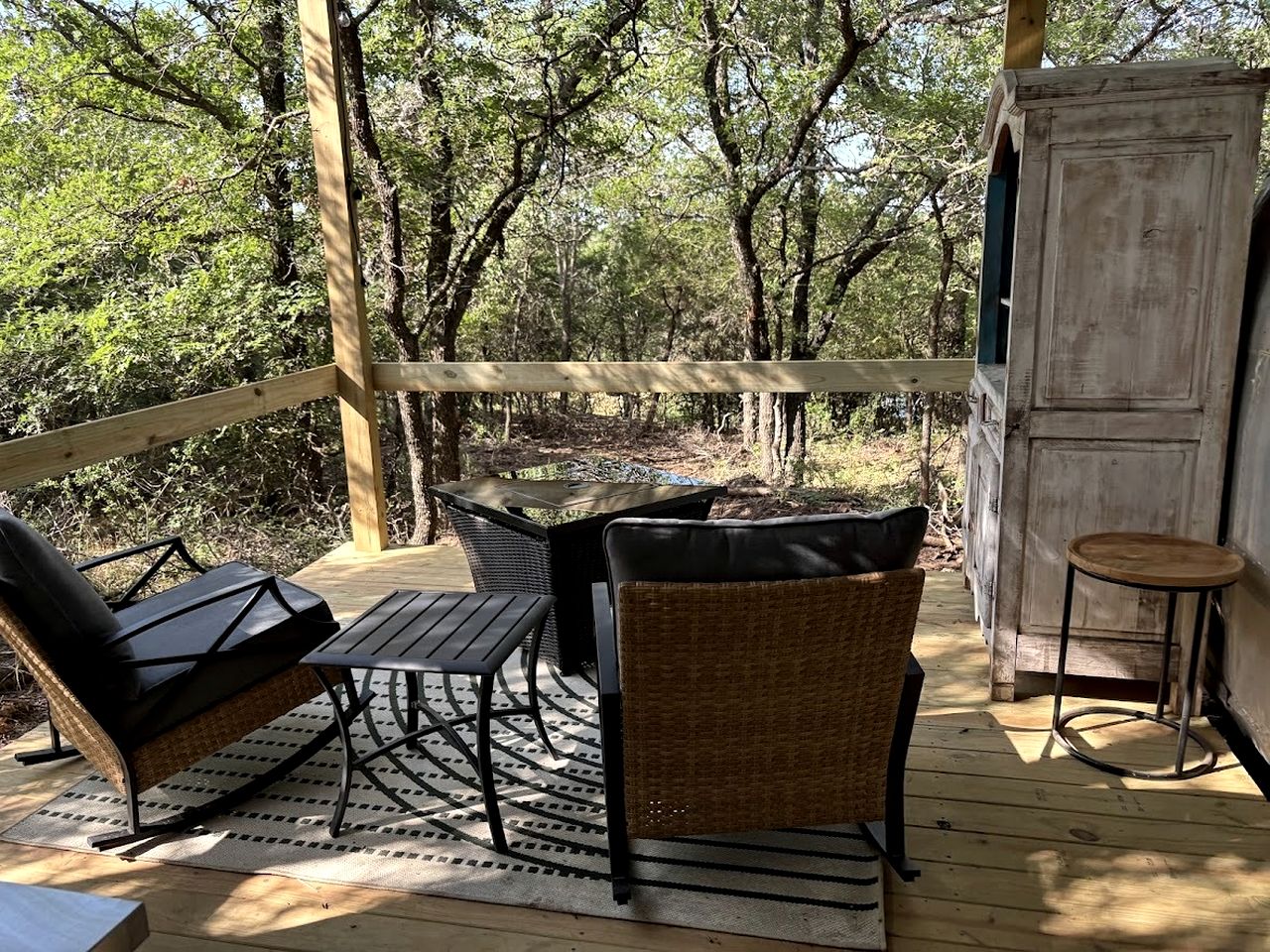 Charming Vintage Airstream with Covered Patio near Mineral Wells, Texas