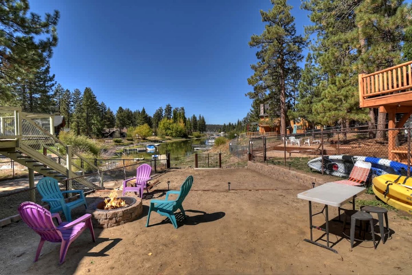Cozy Lakefront Cabin with Firepit and Scenic Views near The Village in Big Bear, California