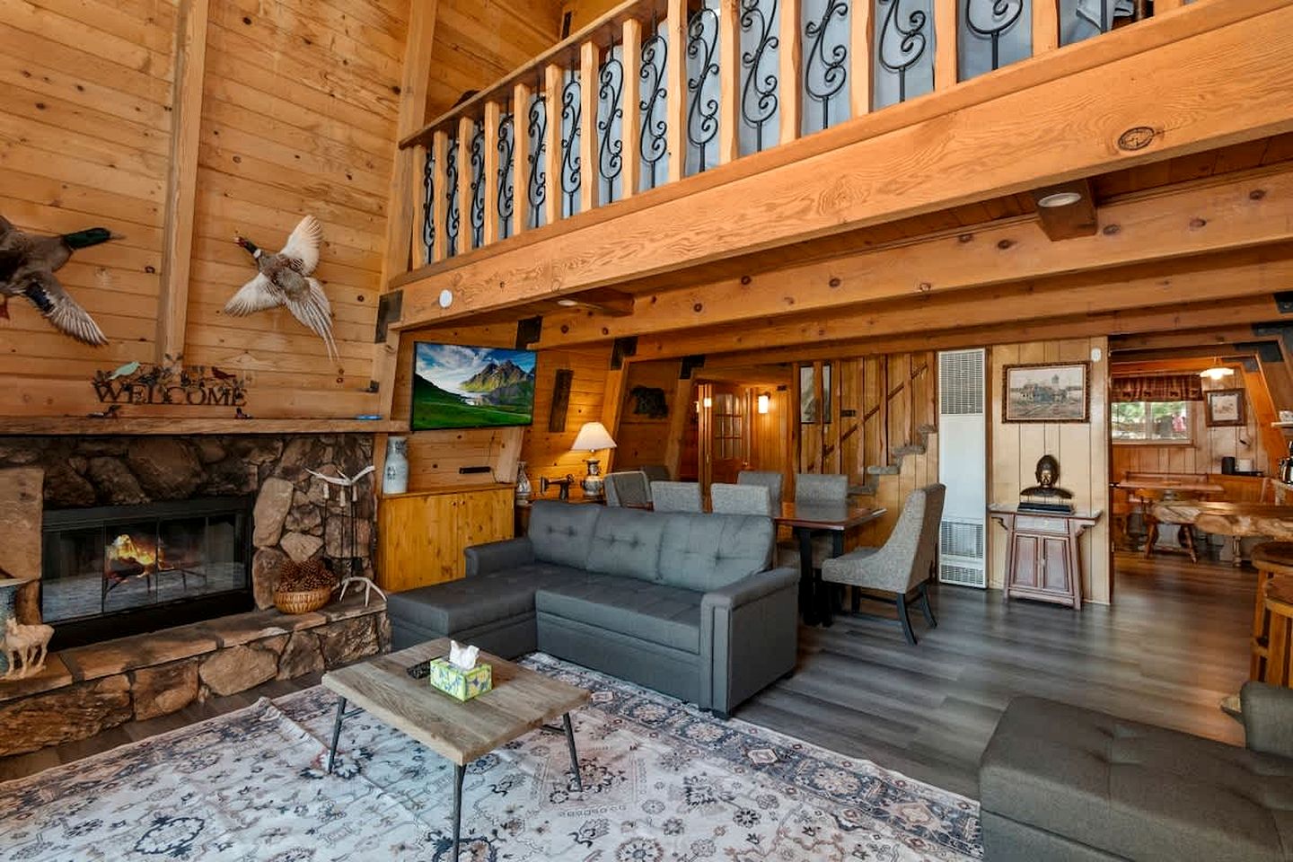 Cozy Lakefront Cabin with Firepit and Scenic Views near The Village in Big Bear, California