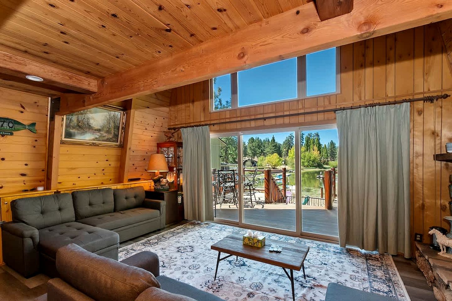 Cozy Lakefront Cabin with Firepit and Scenic Views near The Village in Big Bear, California