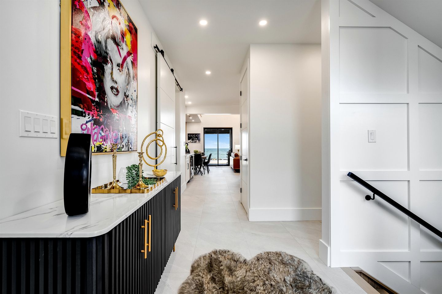 Sophisticated Shoreline Retreat with Sunset Patio & Poolside Lounging in Ontario, Canada