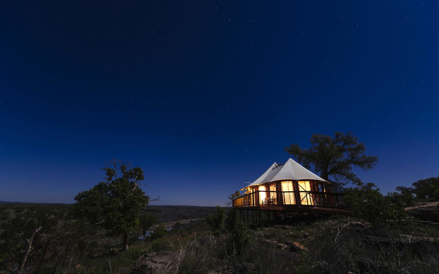 Romantic Tent Rental with a Wood-Burning Stove on the Pedernales River, Texas