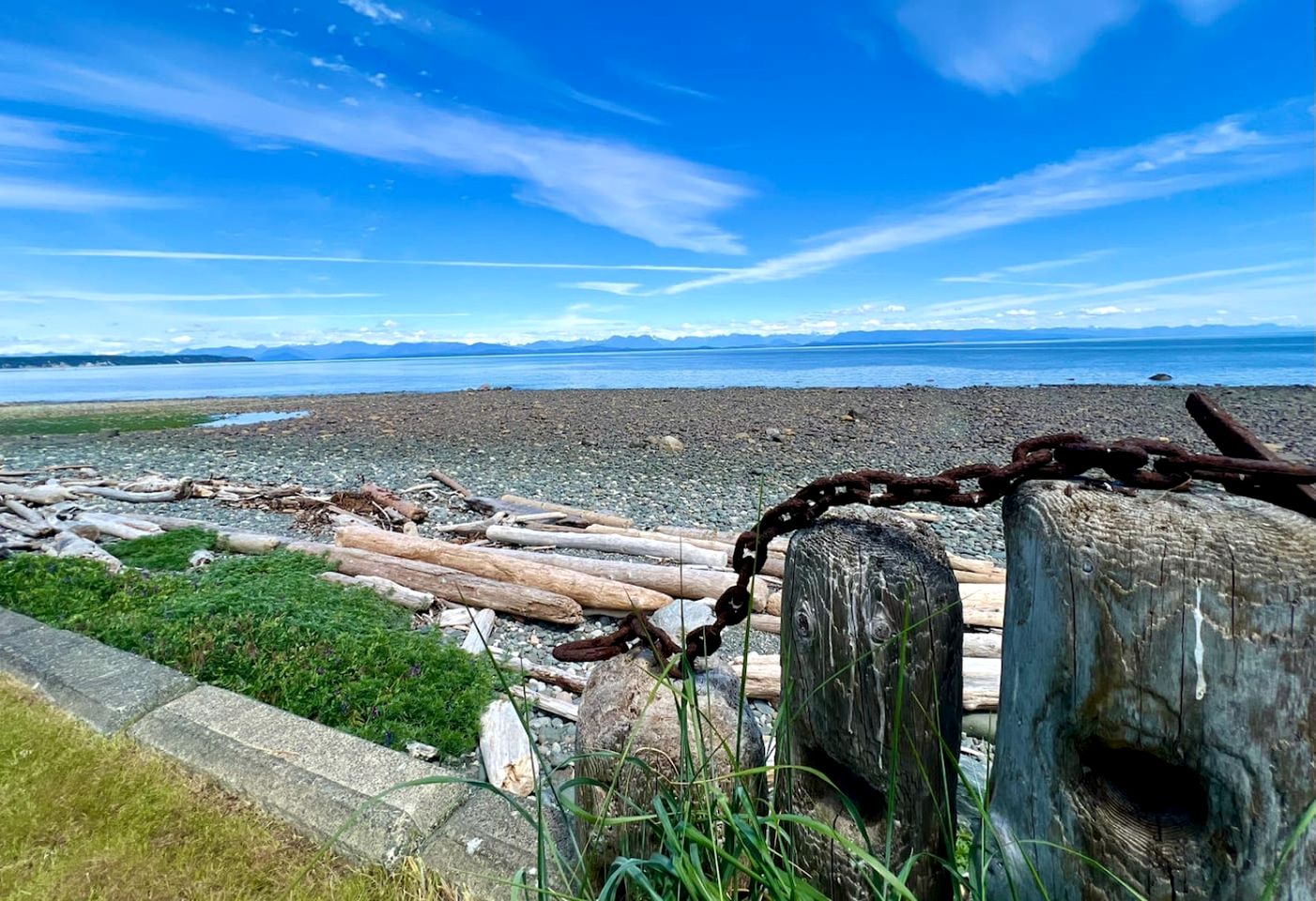 Coastal Oceanfront Retreat with Pebble Beach Access Located Near Stories Beach in Campbell River, BC