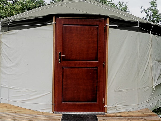 Yurts (East Huntspill, England, United Kingdom)