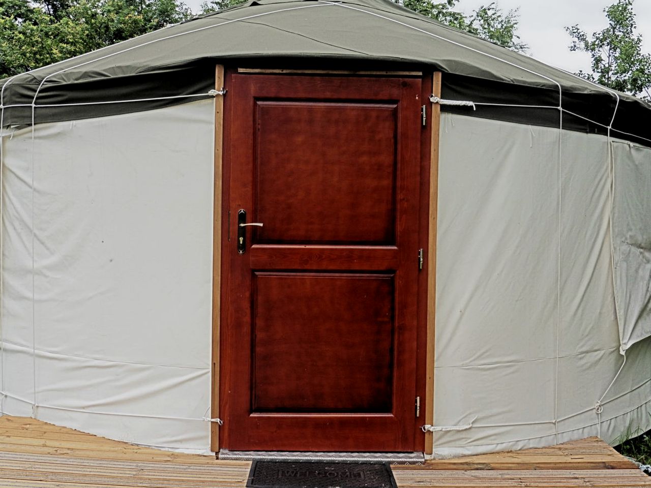 Yurts (East Huntspill, England, United Kingdom)