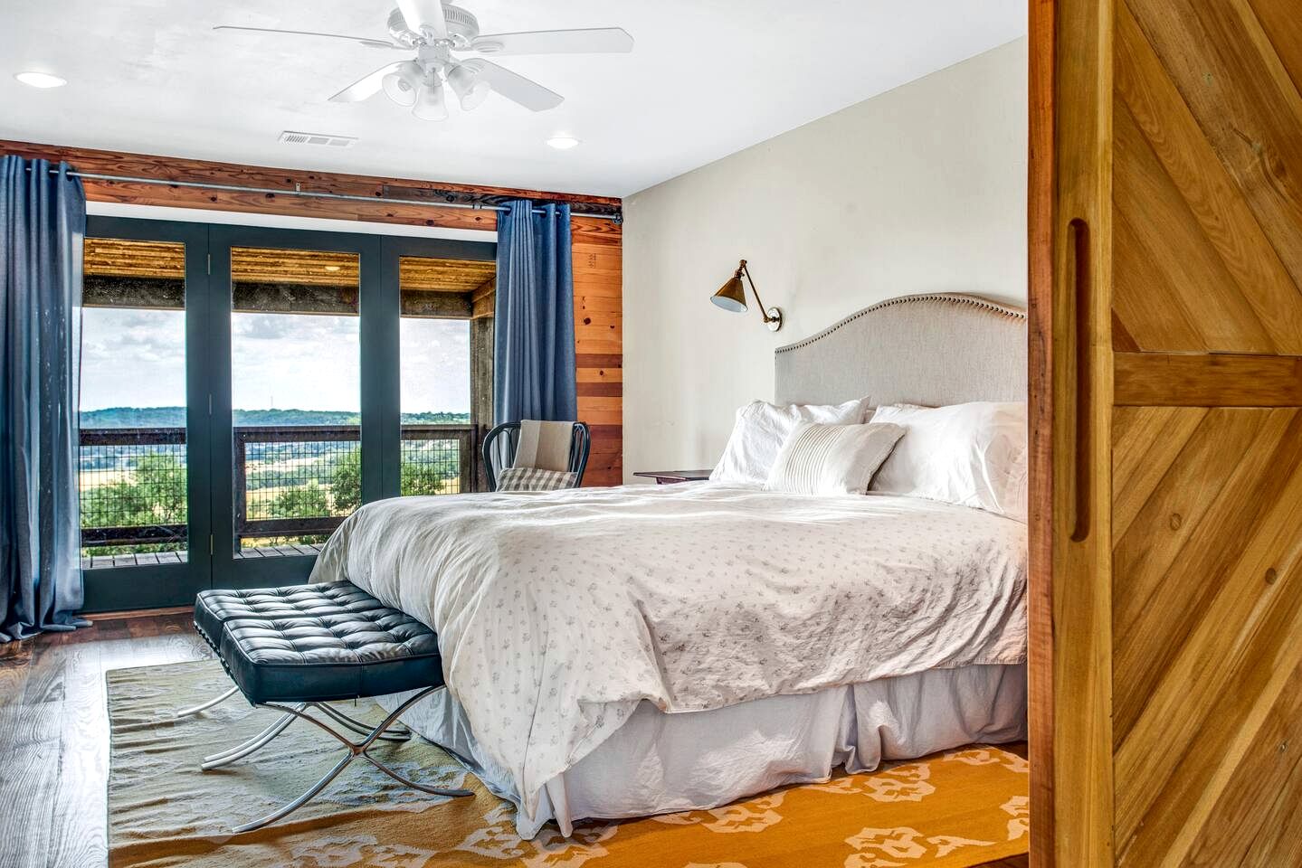 Serene Hilltop Brick Retreat with Panoramic Views Near Fredericksburg, Texas