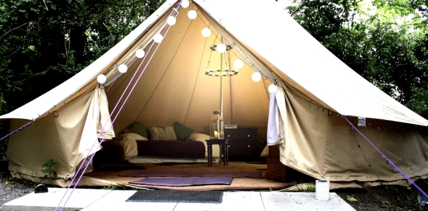 Dog-Friendly Luxury Camping Tent with an Enclosed Nine-Acre Meadow in Pembrokeshire, Wales