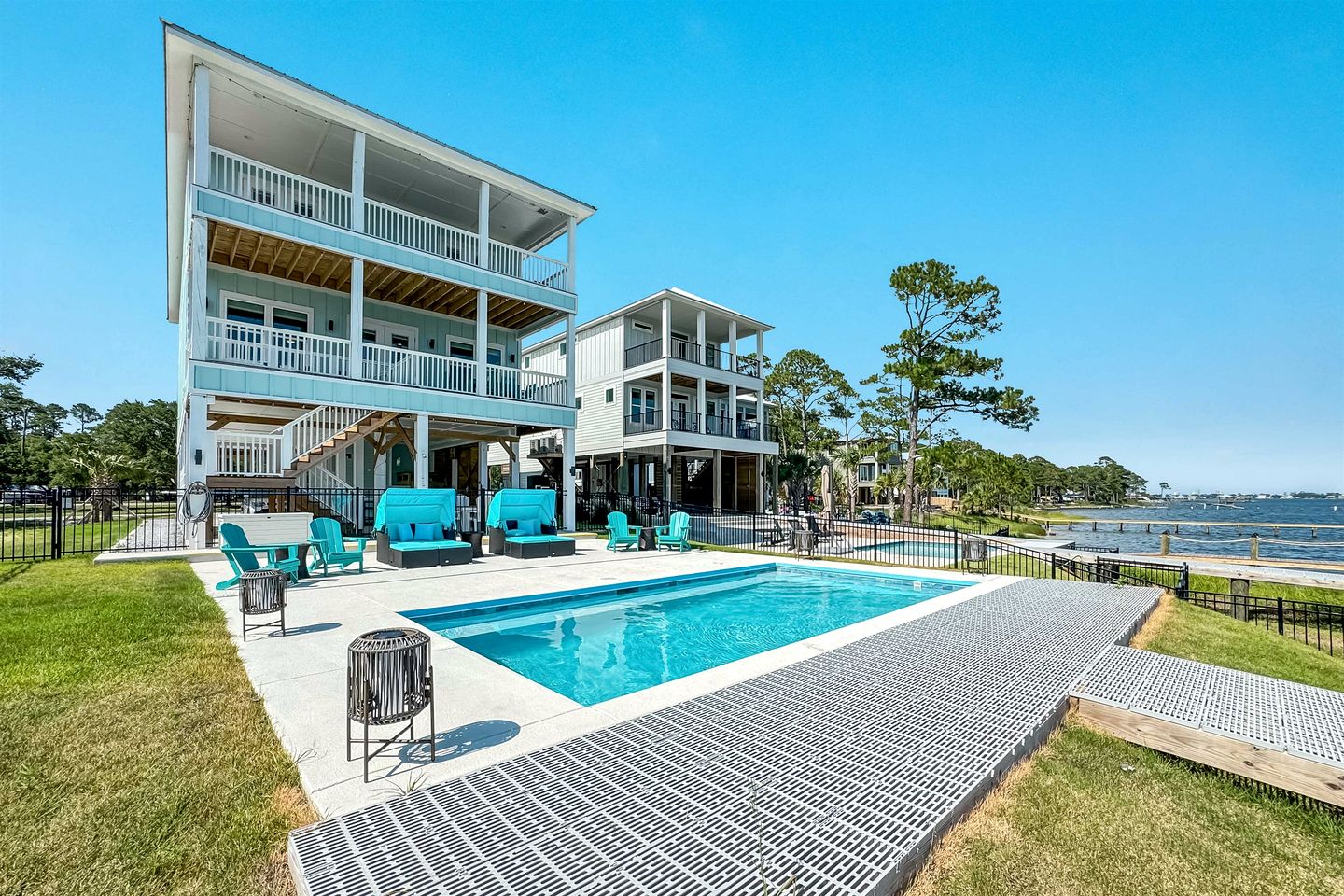 Luxurious Waterfront Lagoon Home with Heated Pool & Private Dock near Gulf Shores, Alabama