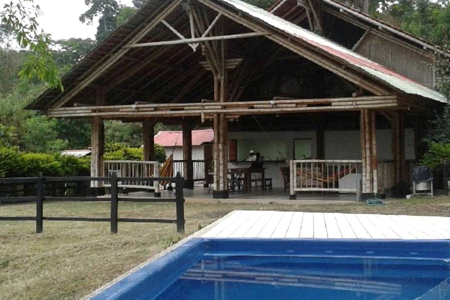 Tropical Hut Rental with Swimming Pool Next to Salto de Versalles Waterfall in Colombia
