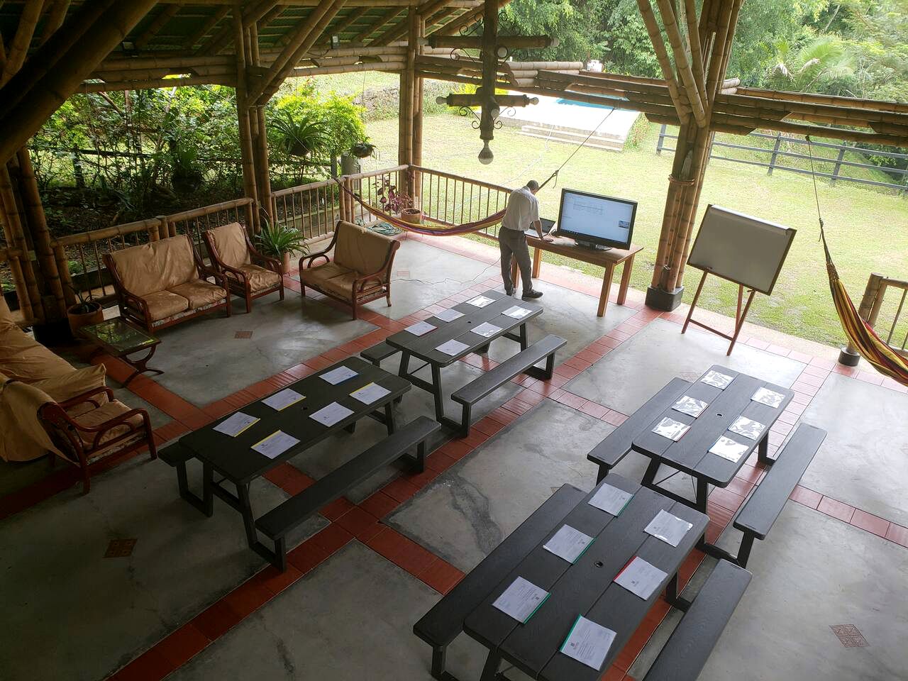 Tropical Hut Rental with Swimming Pool Next to Salto de Versalles Waterfall in Colombia