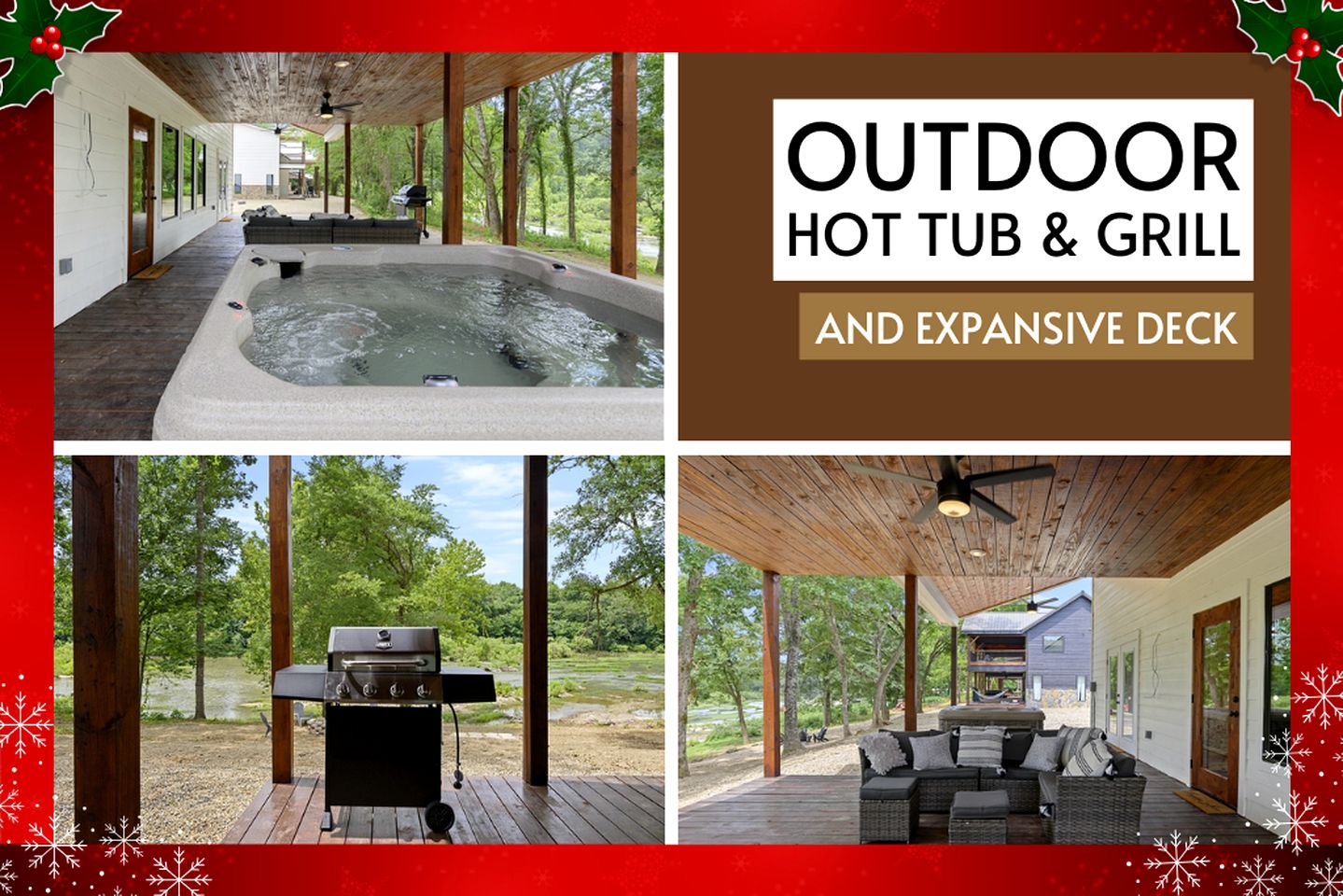 Waterfront Pet Friendly Cabin on Glover River with Hot Tub near Broken Bow, Oklahoma