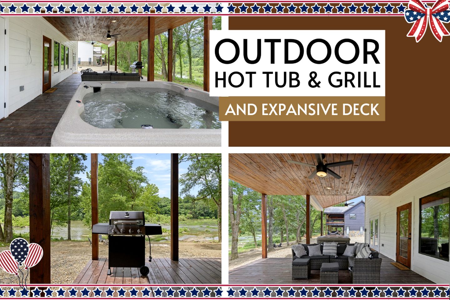 Waterfront Pet Friendly Cabin on Glover River with Hot Tub near Broken Bow, Oklahoma