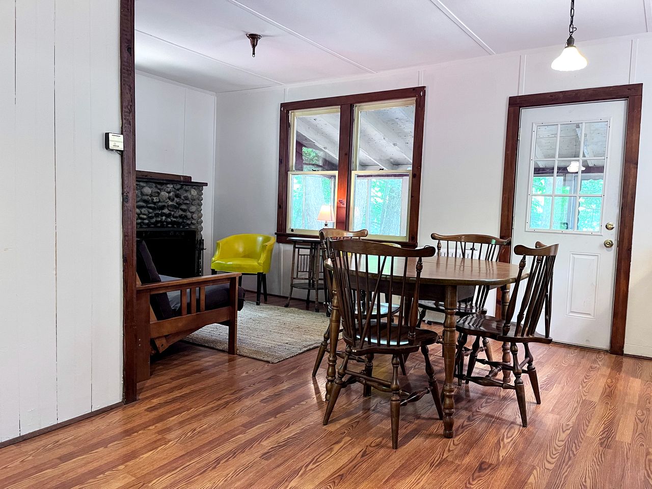 Charming One-Floor Waterfront Cabin with Dock & Fire Pit Near the River | Corinth, New York