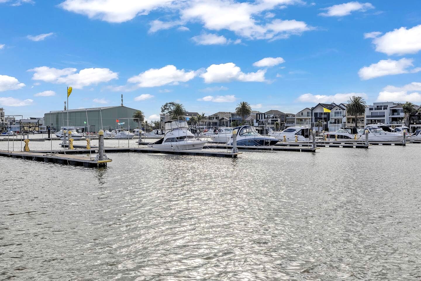 Modern Waterfront Getaway with Marina Outlook near Patterson River in Patterson Lakes, Victoria