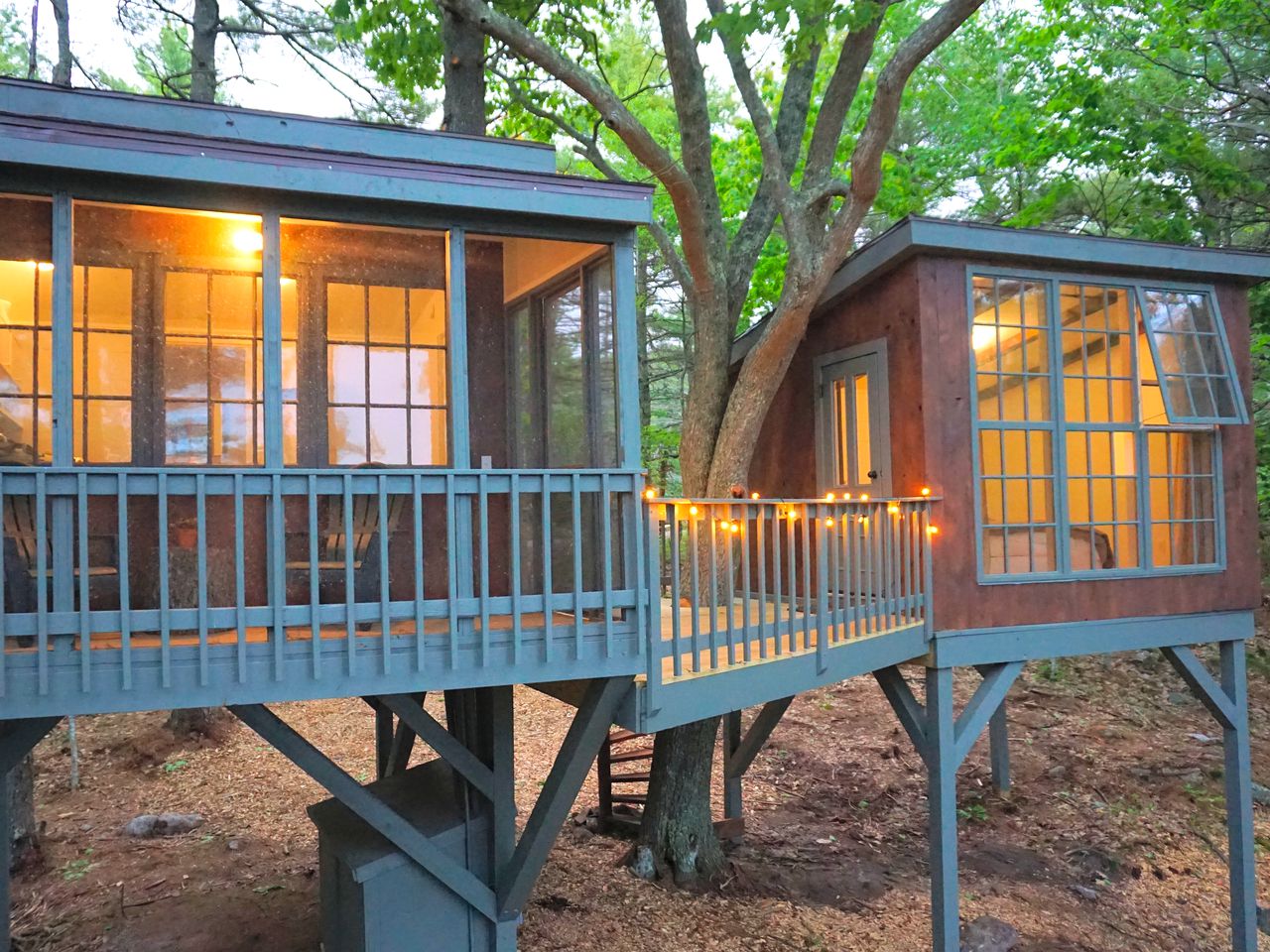 Tree House Rental Brunswick, Maine Glamping Hub