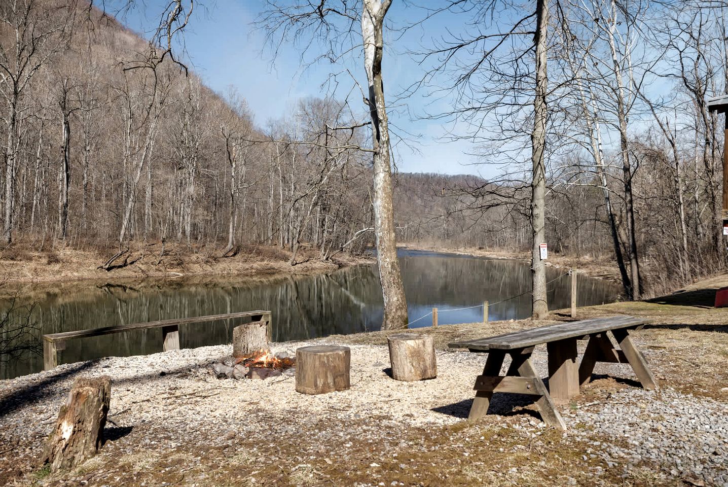 Radiant Riverfront Cabin Sanctuary near Cacapon River in West Virginia