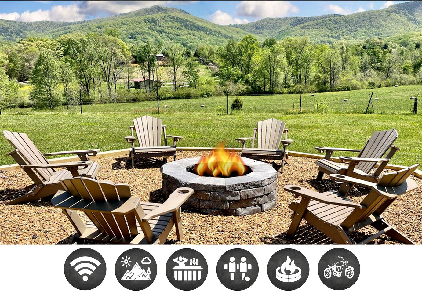 Amazing Cabin with Fire Pit and Hot-tub in Sevierville, Tennessee