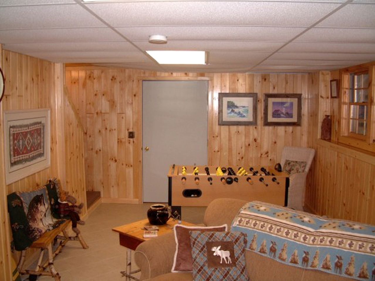 Charming Lakefront Cabin Rental with Games Room near Bangor, Maine