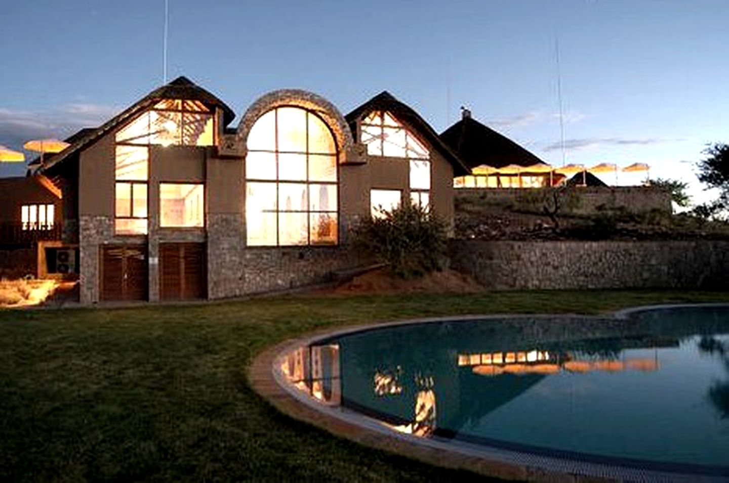 Wellness Retreat in Beautiful Thatch Cabanas, Namibia