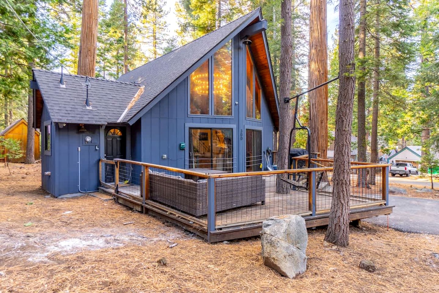 Cozy A-Frame Cabin with Loft Movie Nights | Pet-Friendly Retreat Near Beaches & Trails, Tahoma, CA