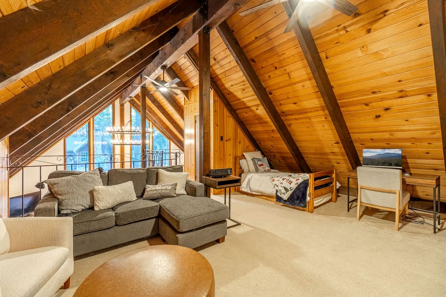 Cozy A-Frame Cabin with Loft Movie Nights | Pet-Friendly Retreat Near Beaches & Trails, Tahoma, CA