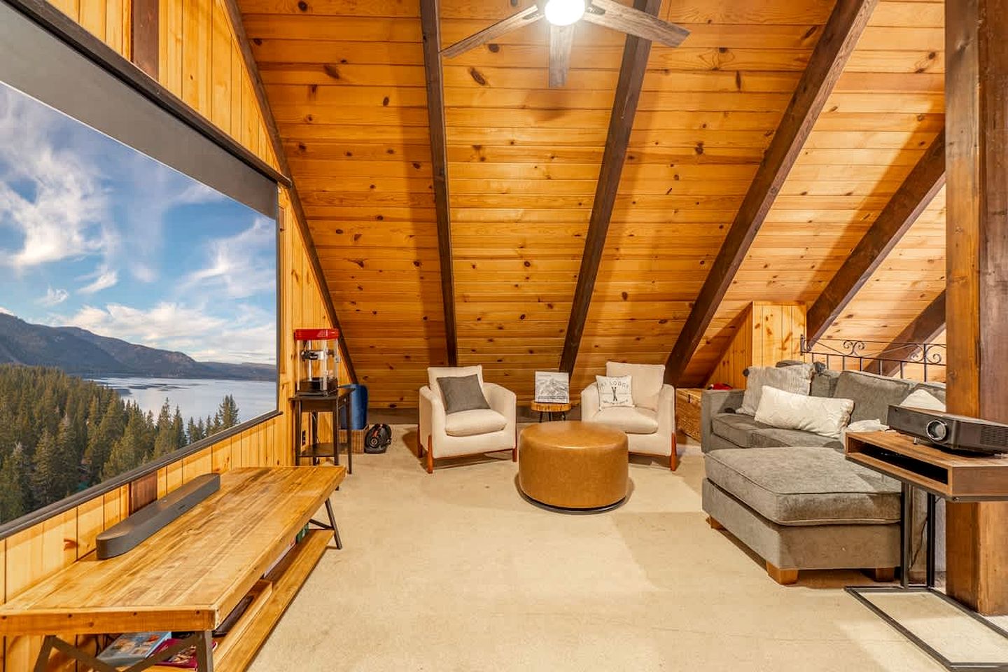 Cozy A-Frame Cabin with Loft Movie Nights | Pet-Friendly Retreat Near Beaches & Trails, Tahoma, CA