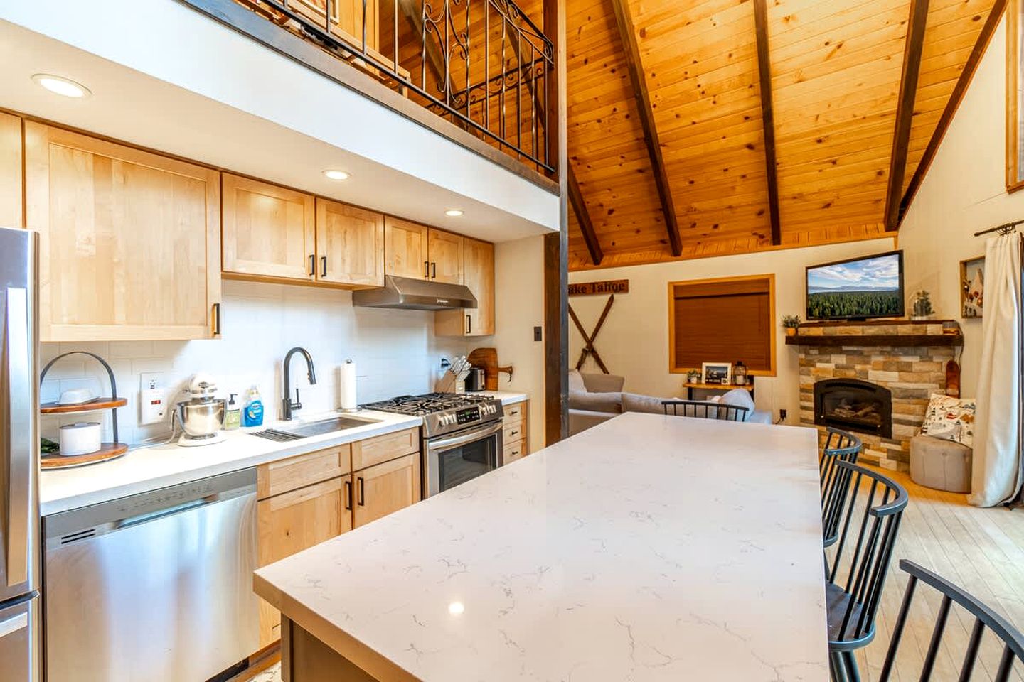 Cozy A-Frame Cabin with Loft Movie Nights | Pet-Friendly Retreat Near Beaches & Trails, Tahoma, CA
