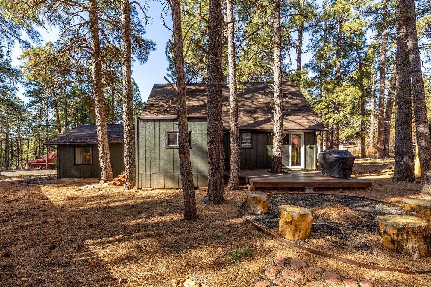 Fully Equipped Cabin with Fireplace and Grill for a Cozy Weekend in Flagstaff, Arizona