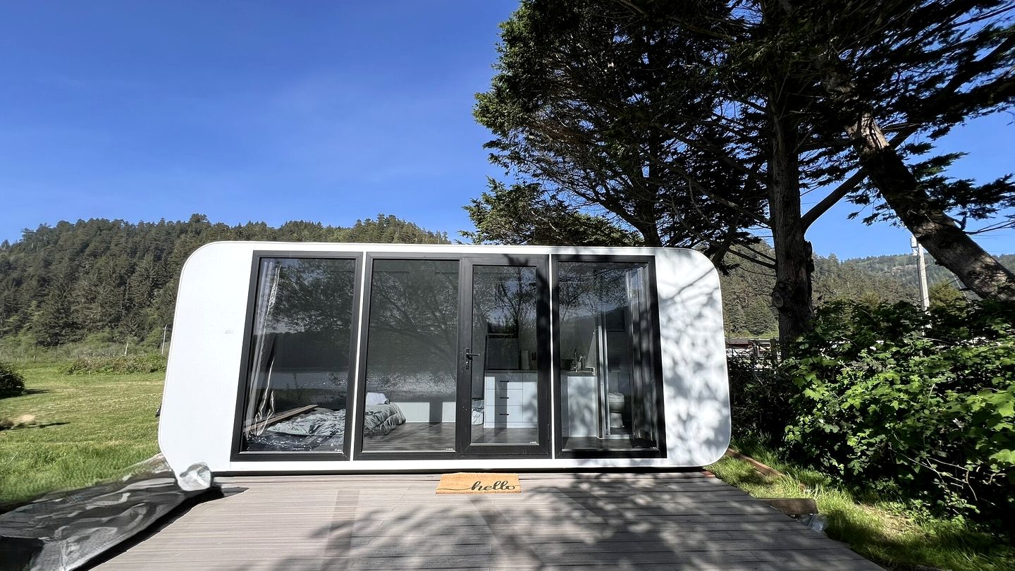 Apple Iphone Inspired Glamping Pod in Klamath, CA