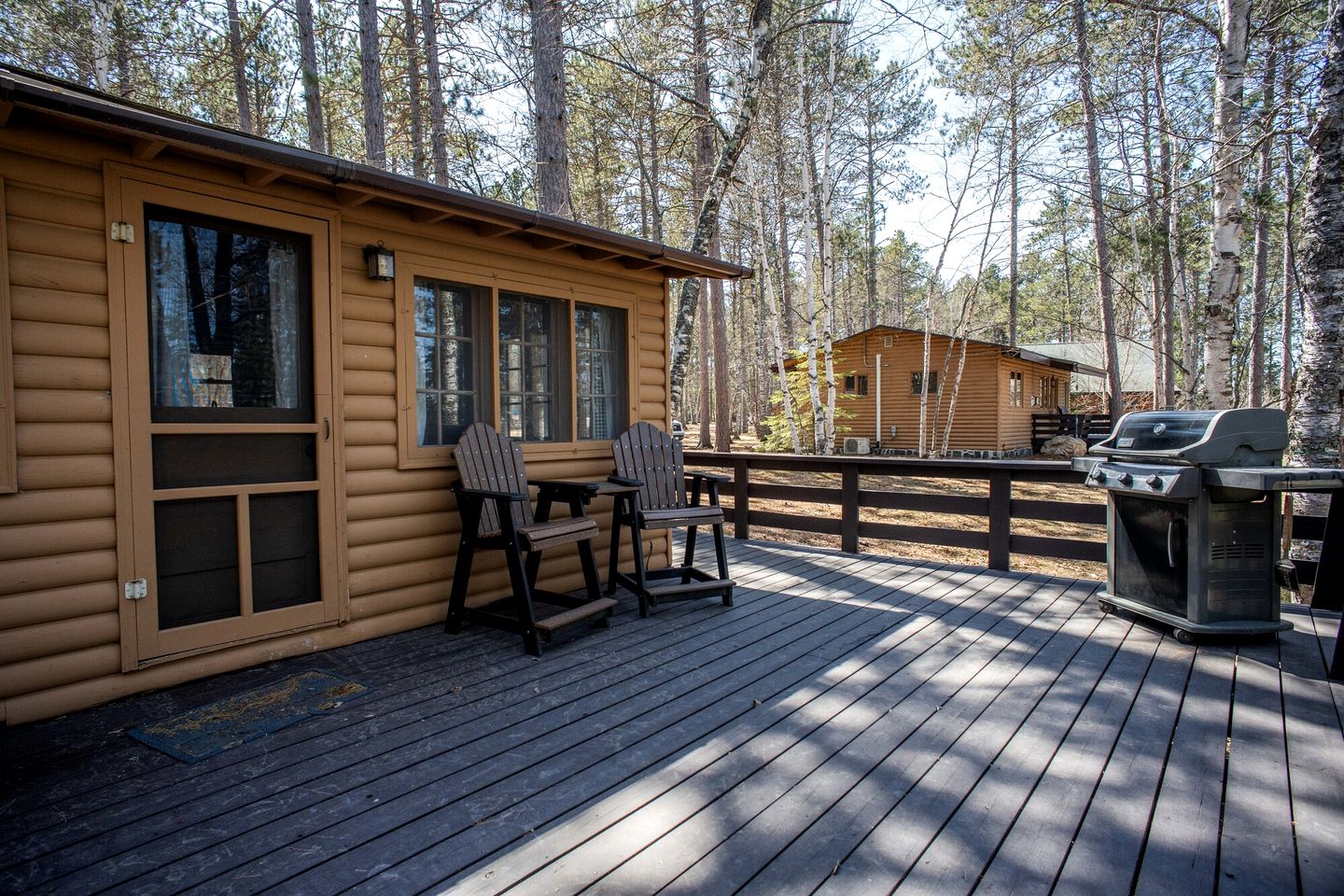 Authentic Rustic Cabin with Large Deck & Fireplace Near Birch Lake, Babbitt, MN