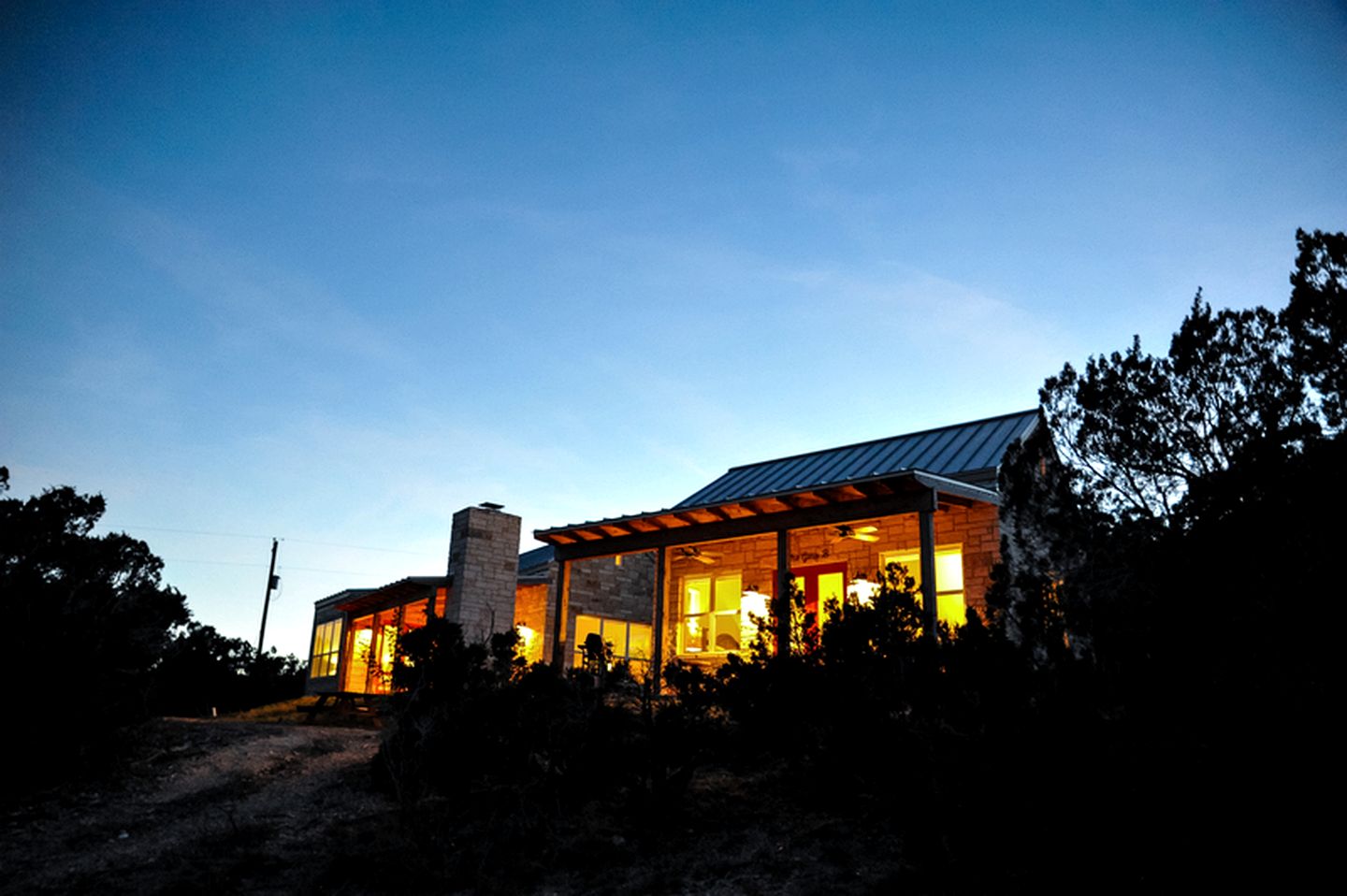 Entire Property Rental for Large Groups Sleeping 40+ Guests with Pool and Fire Pit in Texas Hill Country near Austin, Texas