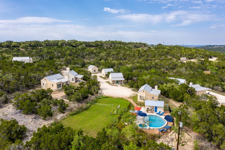 Entire Property Rental for Large Groups Sleeping 40+ Guests with Pool and Fire Pit in Texas Hill Country near Austin, Texas