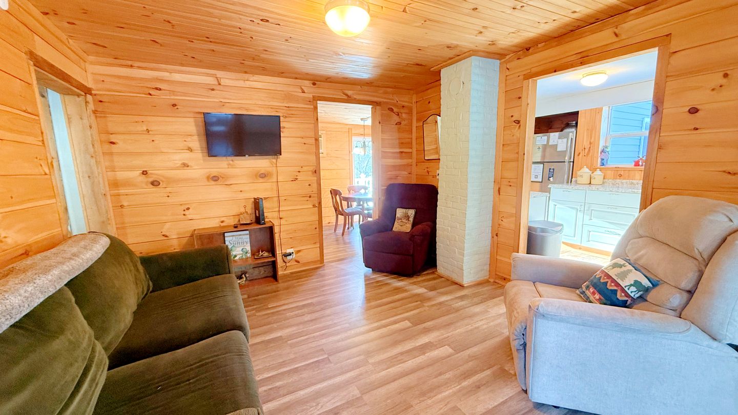 Serene Woodland Escape with Lake Access & Cozy Fire Pit in Greenville, Maine