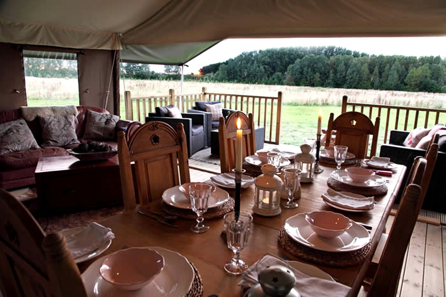 Safari Tent Rental for a Glamping Experience near Scolt Head Nature Preserve, England