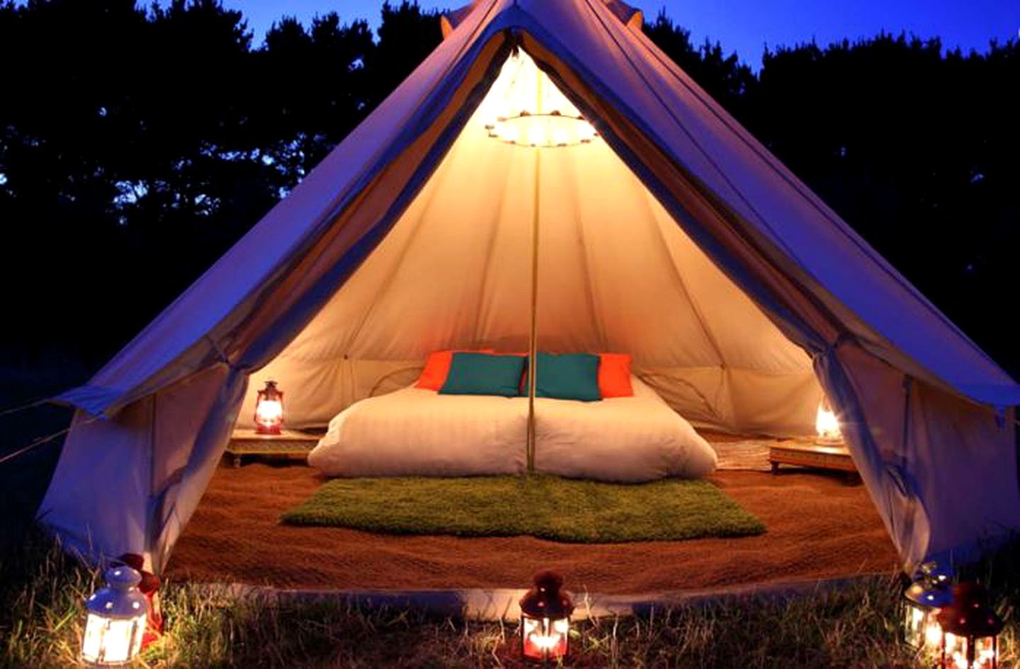 Beautiful Bell Tents for a Luxury Camping Getaway near Holkham Hall, England