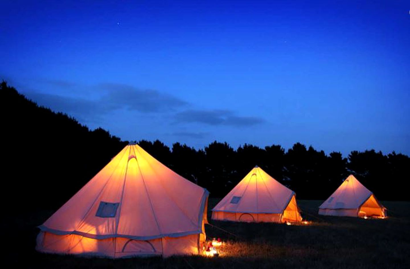 Beautiful Bell Tents for a Luxury Camping Getaway near Holkham Hall, England