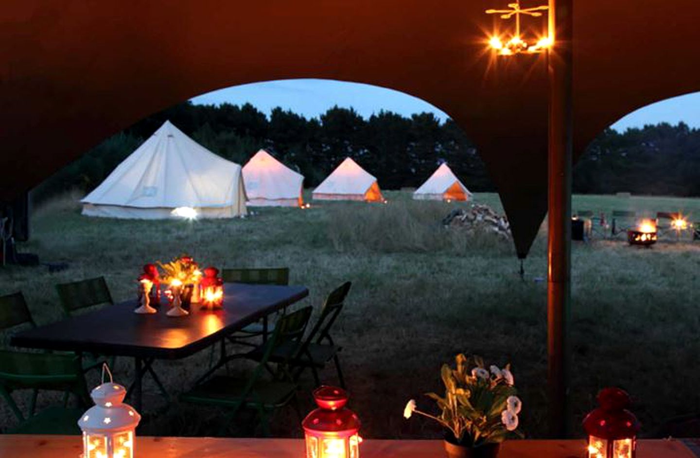 Beautiful Bell Tents for a Luxury Camping Getaway near Holkham Hall, England