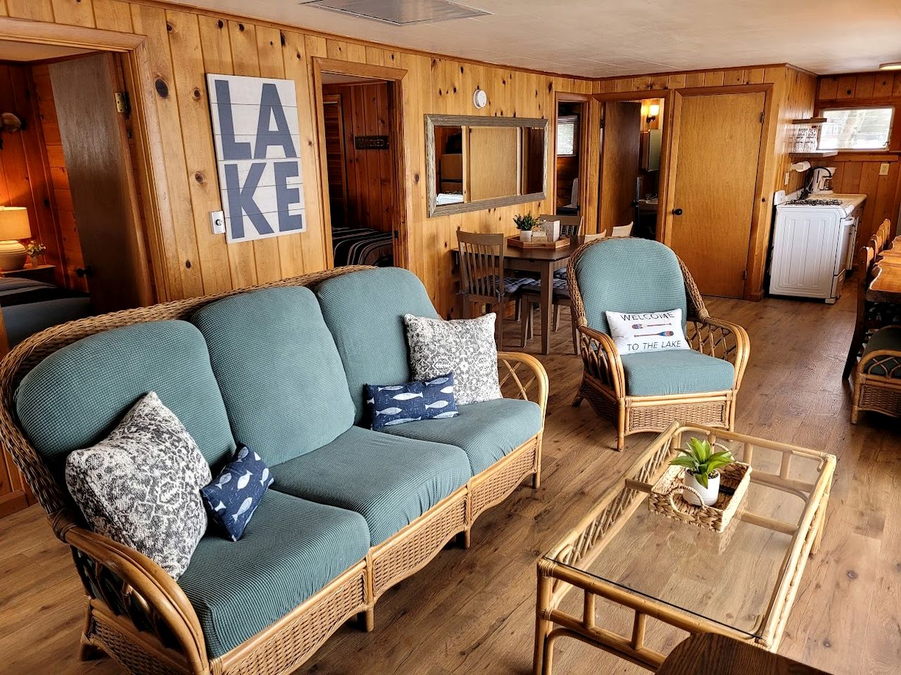 Scenic Lakeside Cabin with Exclusive Boat Dock Near Weirs Beach, Laconia, New Hampshire