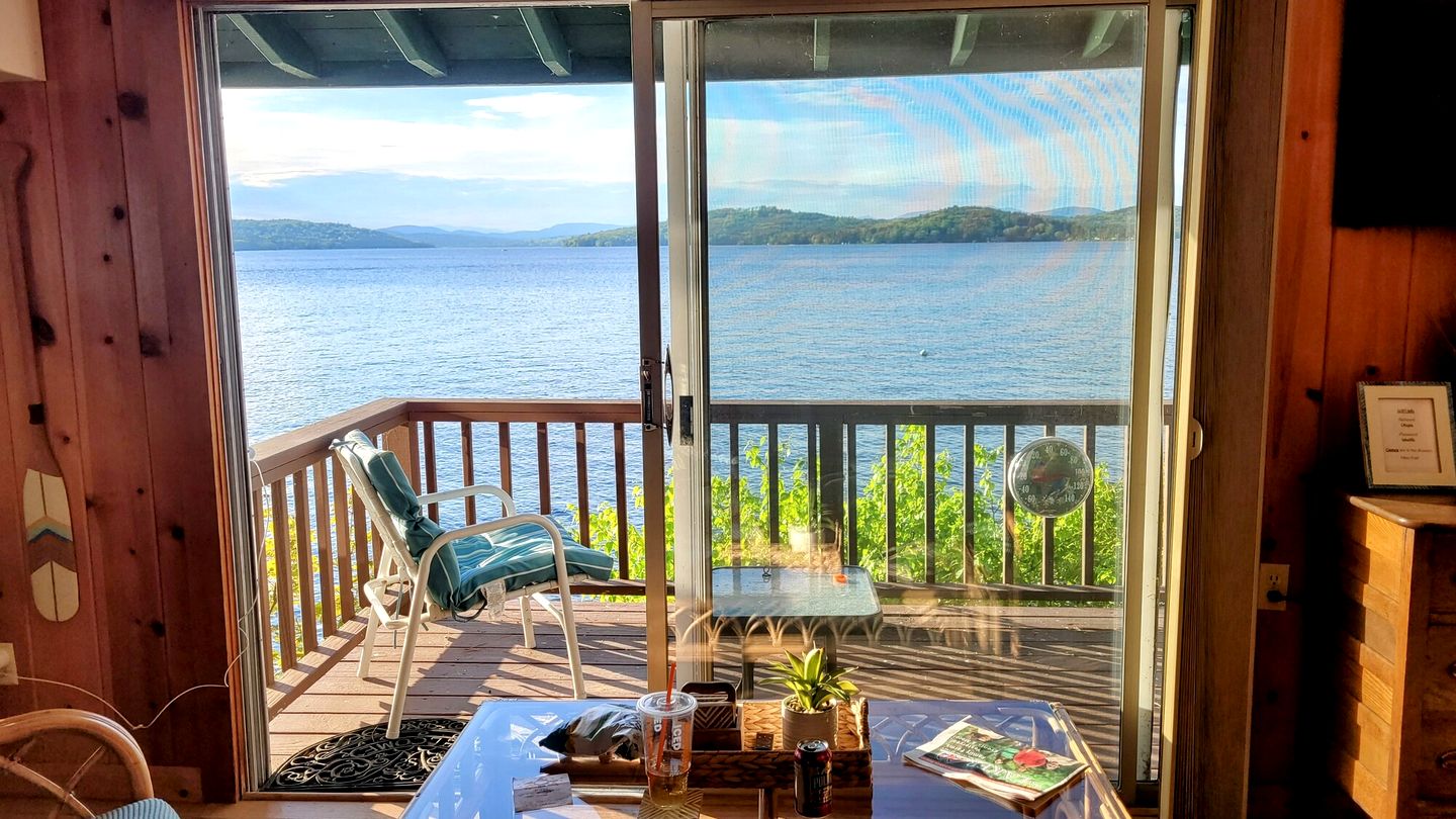 Scenic Lakeside Cabin with Exclusive Boat Dock Near Weirs Beach, Laconia, New Hampshire