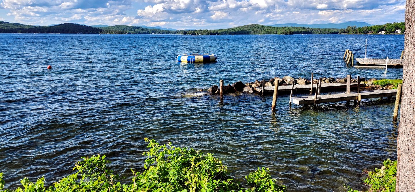 Scenic Lakeside Cabin with Exclusive Boat Dock Near Weirs Beach, Laconia, New Hampshire