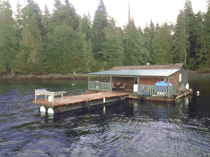 Floating Cabin On Vancouver Island British Columbia