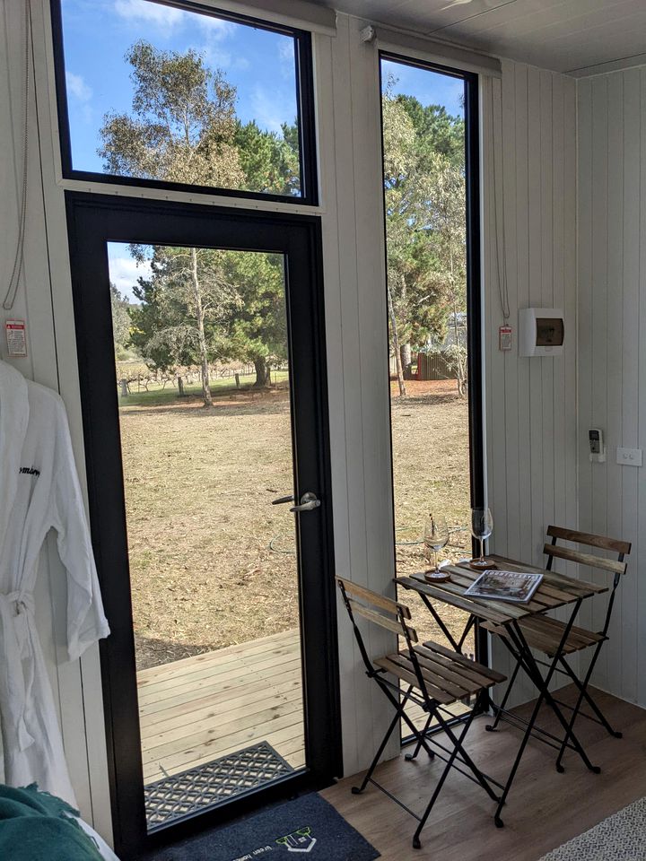 Vineyard Tiny Glamping in Victoria near Kara Kara National Park